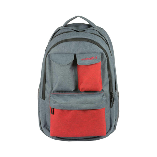 WHOOSH Teen 2u1 Pockets Red školski ruksak - prikaz dizajna