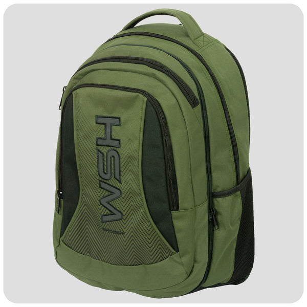 WHOOSH Teen 2u1 Olive Green maslinasti anatomski školski ruksak za tinejdžere