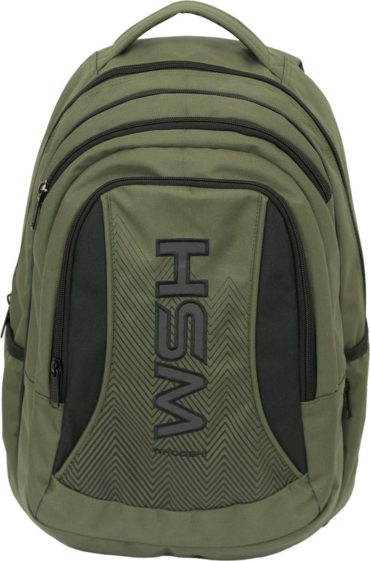 WHOOSH Teen 2u1 Olive Green školski ruksak - prednja strana