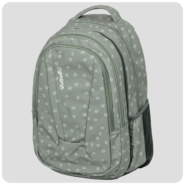 WHOOSH Teen 2u1 Olive Flower maslinasti cvjetni anatomski školski ruksak za tinejdžere