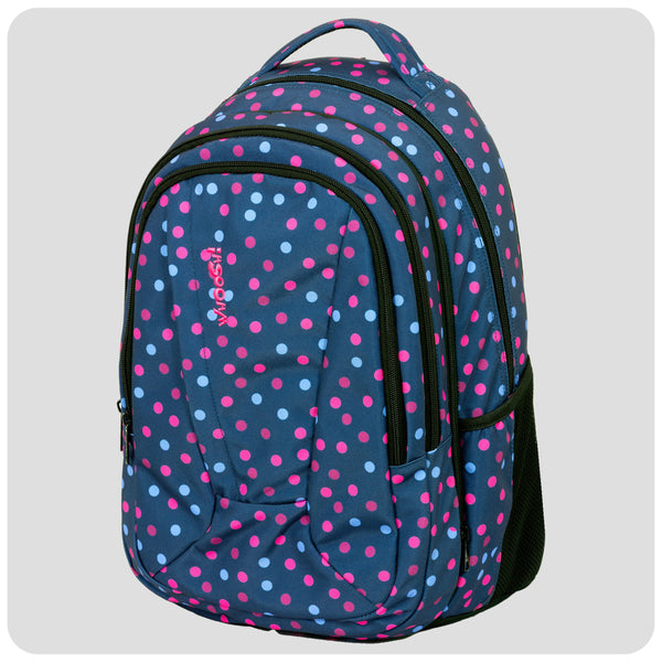 WHOOSH Teen 2u1 Purple Dots ljubičasti anatomski školski ruksak za tinejdžere